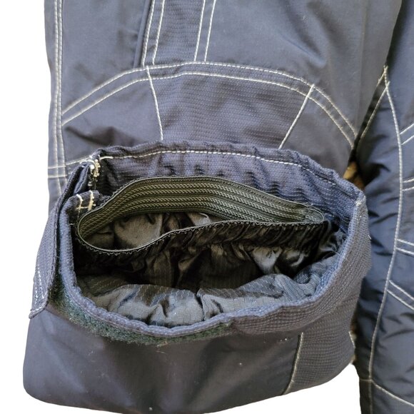 L.L. Bean Kids' Snow Pants Size 12 Waterproof Nylon Insulated Navy Blue JJ3579 - Picture 6 of 9